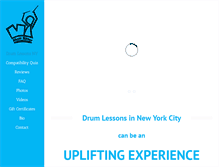 Tablet Screenshot of mattritterdrumlessons.com